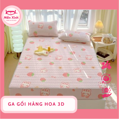 Ga gối Hàng Hoa 3D